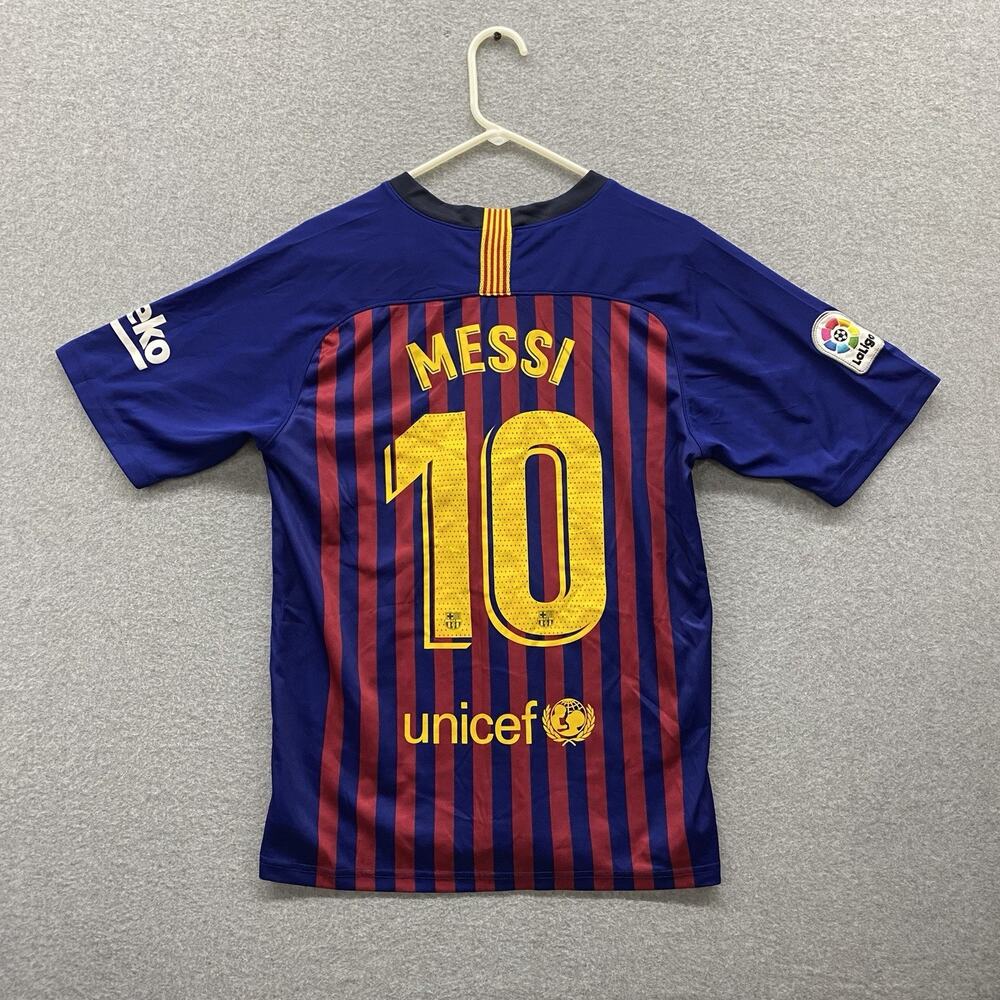 Nike FC Barcelona Lionel Messi #10 2018/19 Authentic Jersey Men’s M La Liga